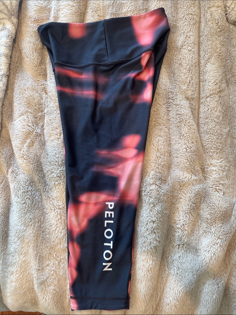 Peloton Black & Pink Tie-Dye Kids' Leggings